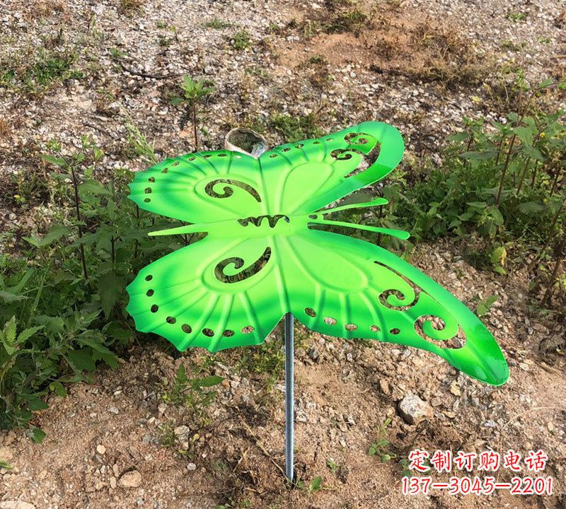 温州绿色不锈钢蝴蝶雕塑