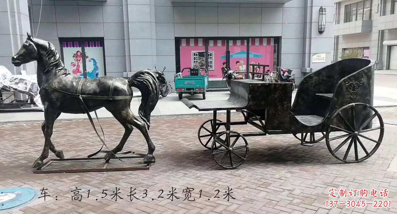 温州古典马车雕塑,精致传承礼仪之魂