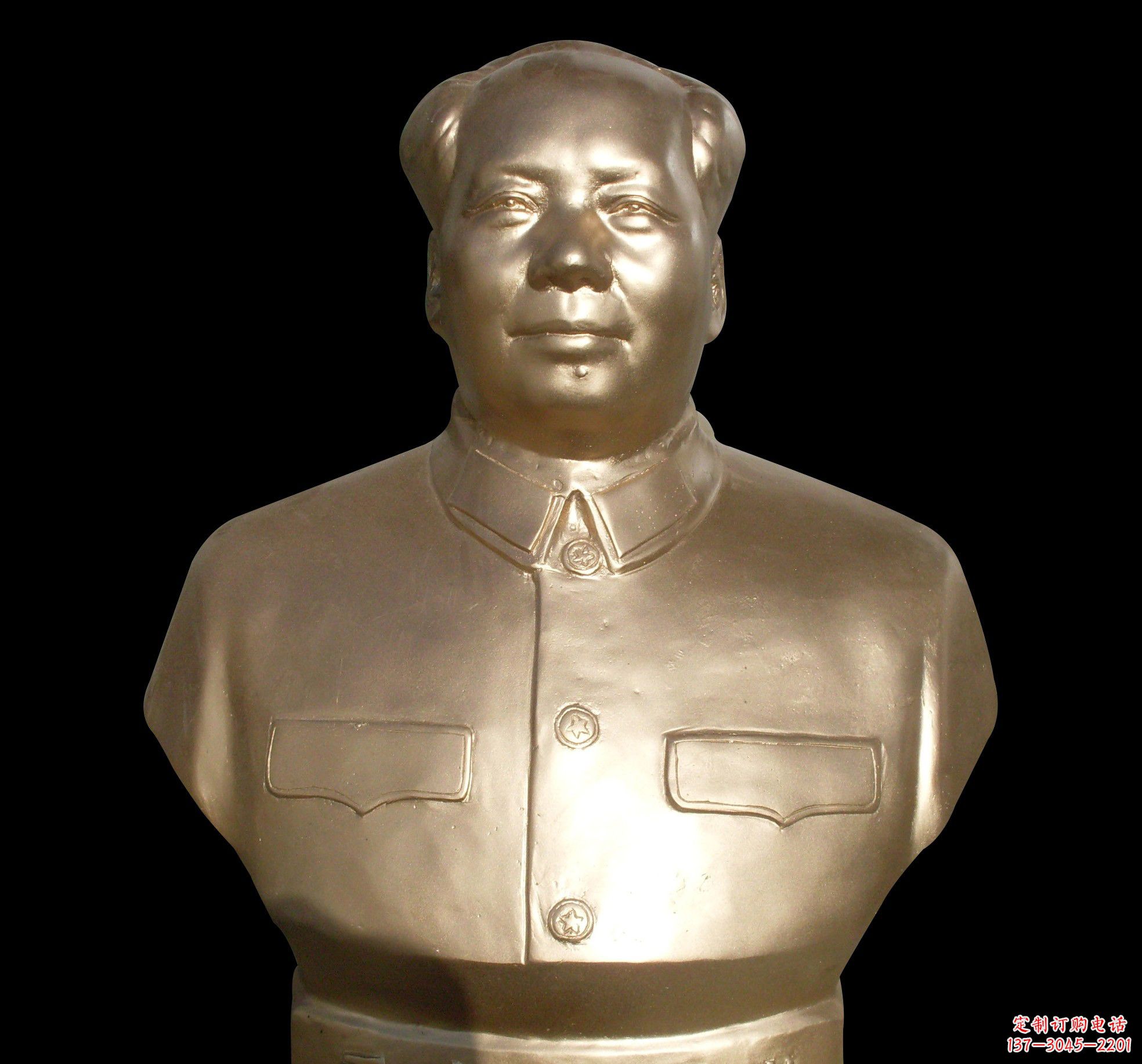 温州劳动精神永存——毛主席半身铜像
