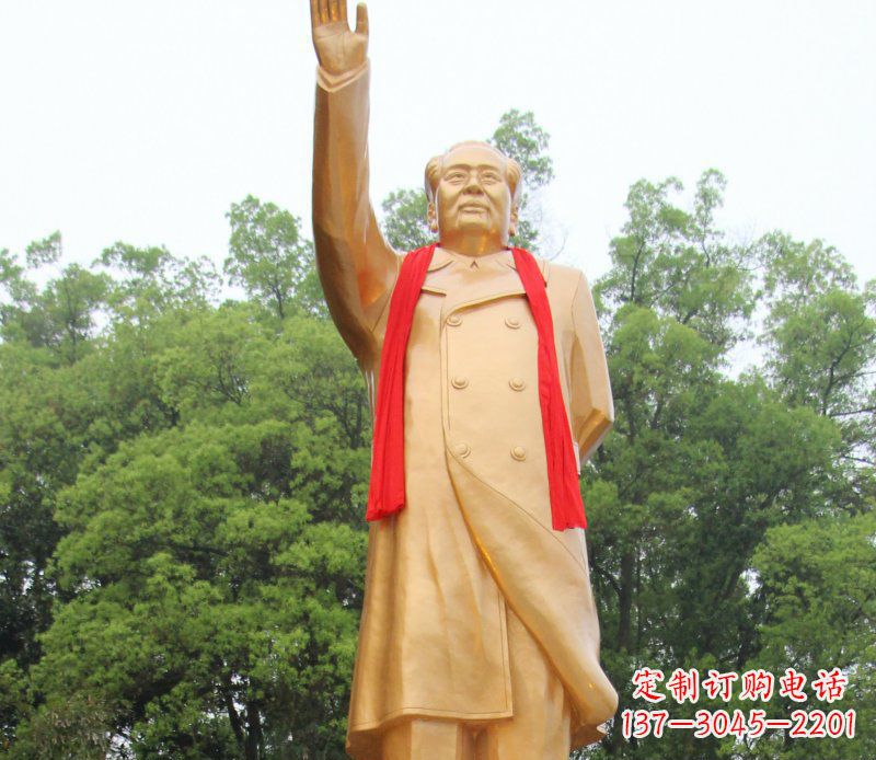 温州伟人毛主席铜雕,展现中国历史精神