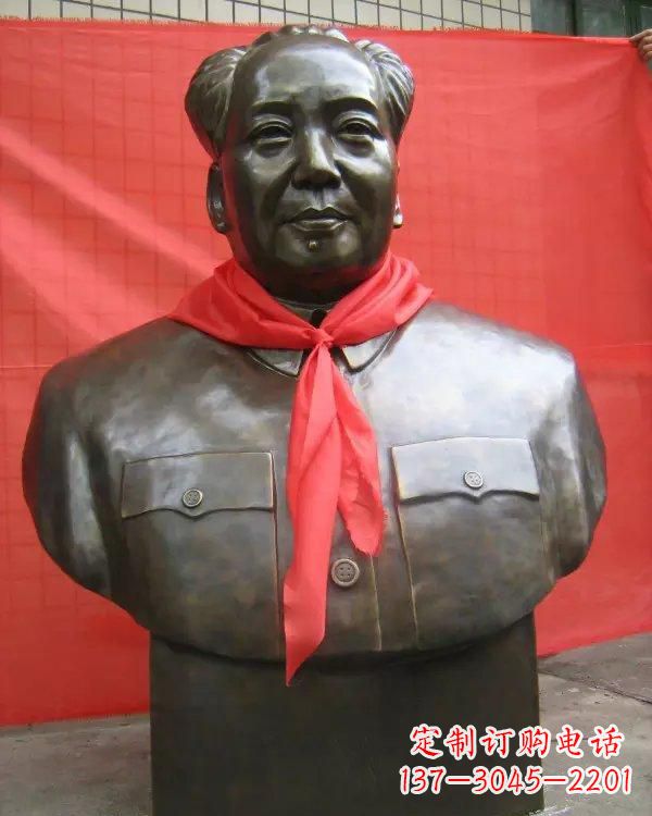 温州毛主席铜雕像,见证历史的瞬间