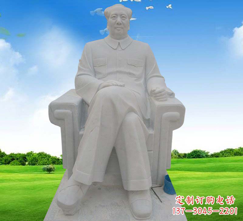 温州伟人毛主席坐式石雕