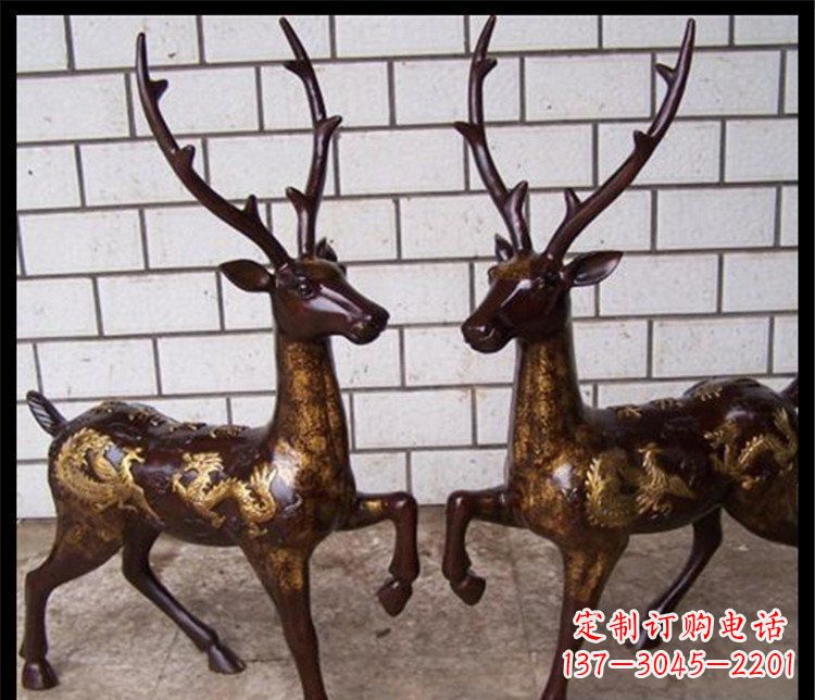 温州中领雕塑梅花鹿玻璃钢动物雕塑是一款造型精…