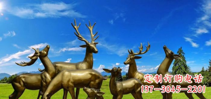 温州静谧之美,梅花鹿铜雕装点你的家