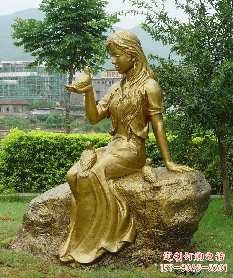 温州答案;展现浪漫的爱情:鸽子雕塑