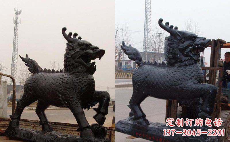 温州艺术精灵---麒麟神兽铜雕