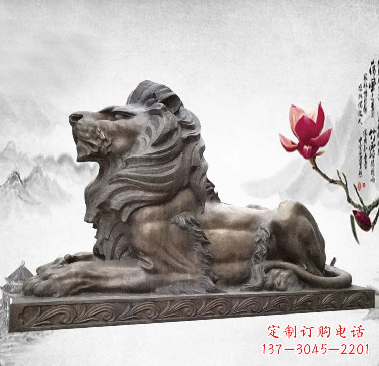 温州经典西洋欧式铜雕狮子