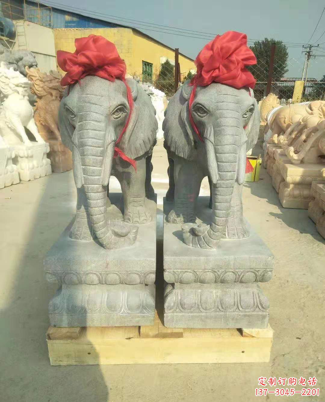 温州中国古典风格大象雕塑
