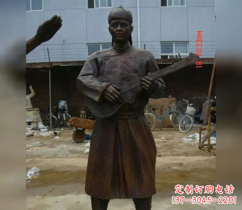 温州传承蒙古族传统,让男人雕塑回到公园