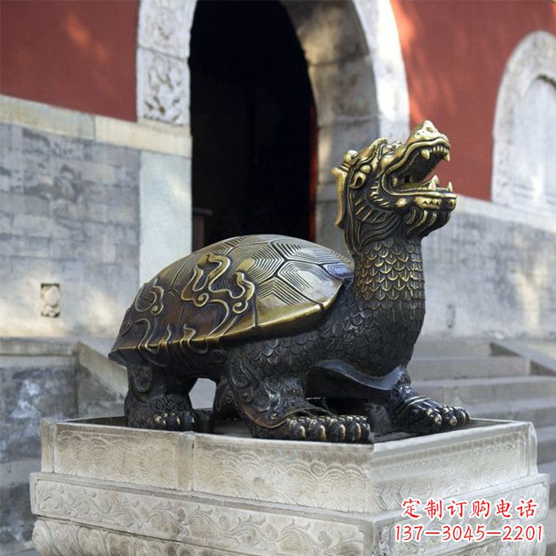 温州弥勒佛坐赑屃雕塑,神秘而古老
