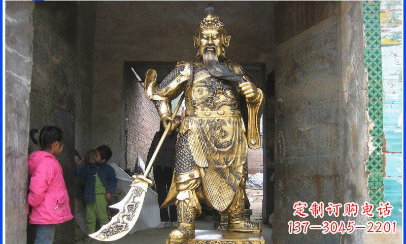 温州铸魂关公雕塑,让古老传说继续传承
