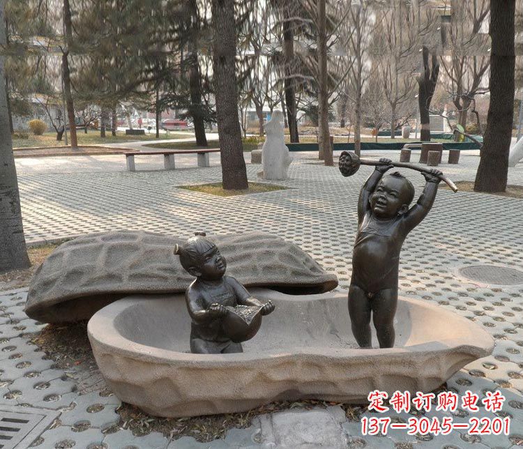 温州中领雕塑:拿莲蓬和石榴,让铜雕流传爱的美好