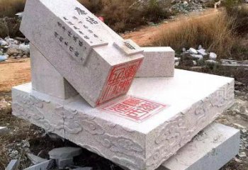 温州精美绝伦的汉白玉廉政石雕印章雕塑