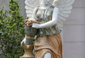 温州精致高雅的汉白玉天使雕塑