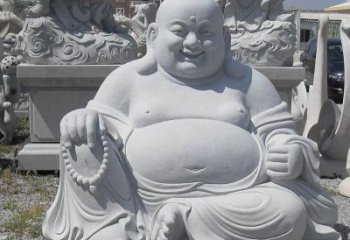 温州精美高雅的汉白玉弥勒佛雕像