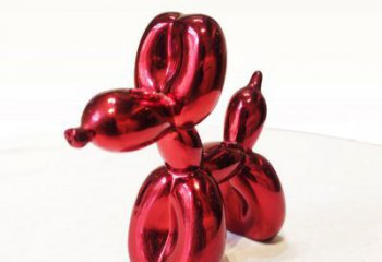 温州红色气球狗气球雕塑，让狗狗宠爱时刻环绕