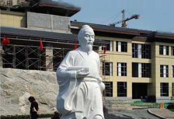 温州高雅精美的华佗白玉石雕像