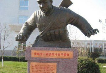 温州精美黄继光铜雕，品质保证