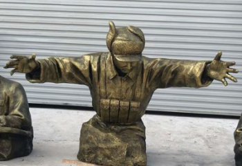 温州黄继光铜雕是由中领雕塑定制的精致作品。中…