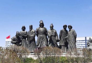 温州完美再现成吉思汗的青铜雕塑
