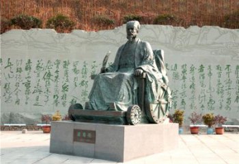 温州享誉世界的诸葛亮铜雕景观雕塑