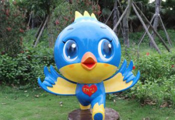 温州蓝色梦幻，玻璃钢鸽子雕塑