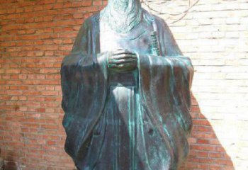 温州老子校园历史名人铜雕，给您的经典力量