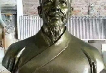 温州李时珍头像铜雕，为纪念传奇祖国医学家