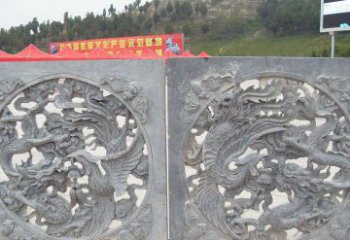 温州龙凤呈祥公园景观石雕--精美绝伦的龙凤陪伴