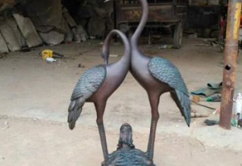 温州龙龟仙鹤铜雕——传承传统，增添福气