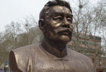 温州鲁迅头像校园名人铜雕，传承文化，缔造经典