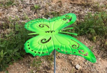 温州绿色不锈钢蝴蝶雕塑