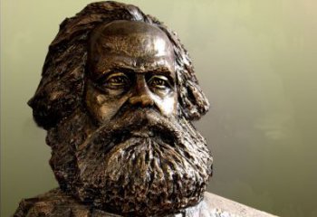 温州马克思主义创始人铸铜头像雕塑