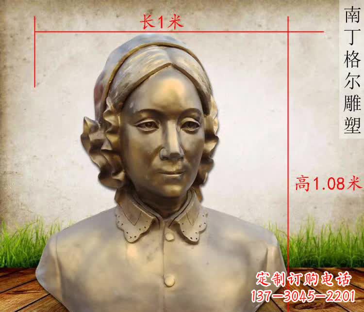温州精雕细琢，南丁格尔胸像铜雕塑