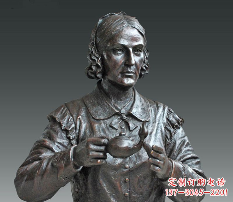温州南丁格尔铜雕,尊贵雕塑定制
