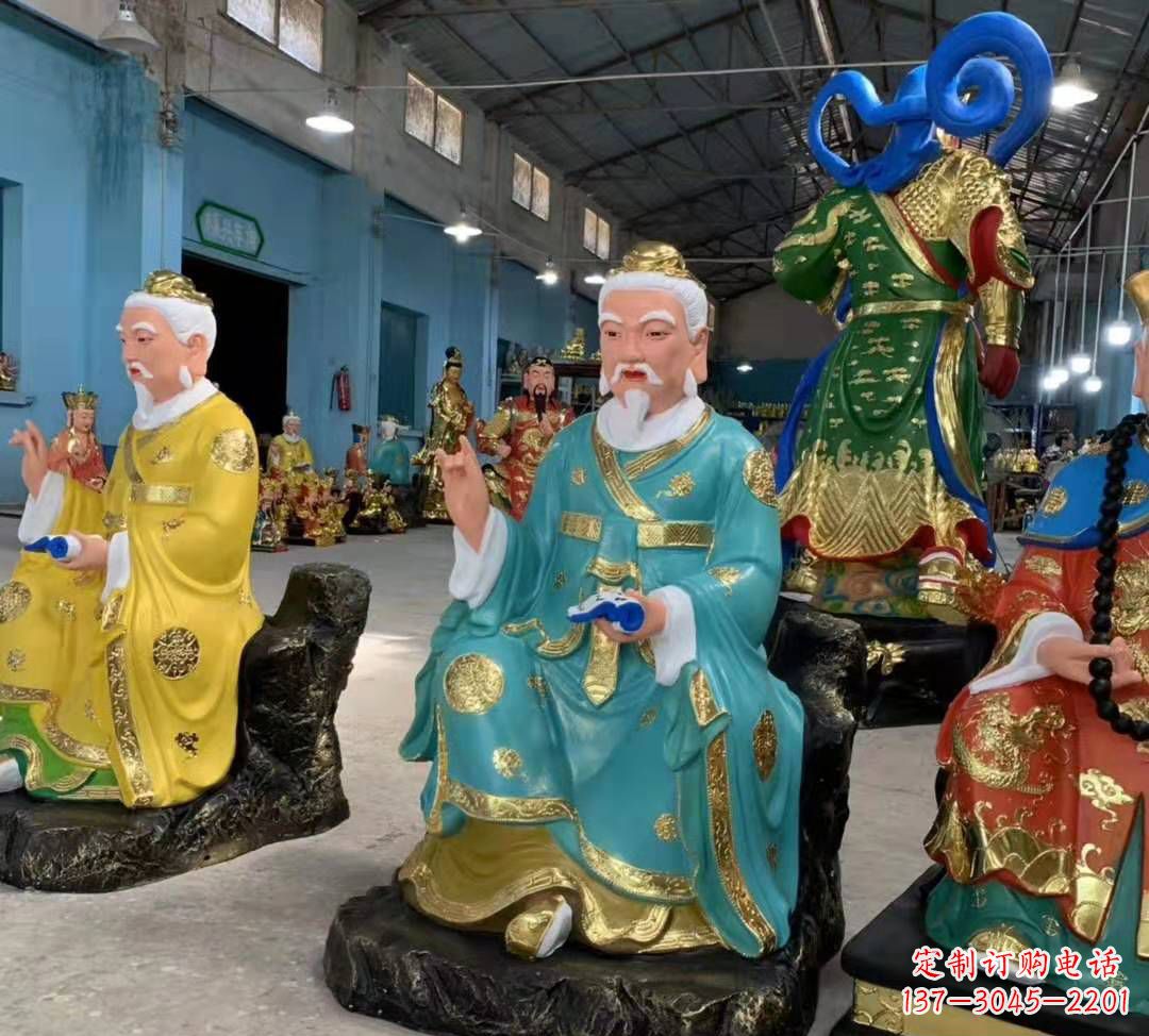 温州南斗北斗玻璃钢彩绘佛像雕塑