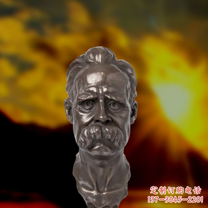 温州尊贵的尼采铜雕头像