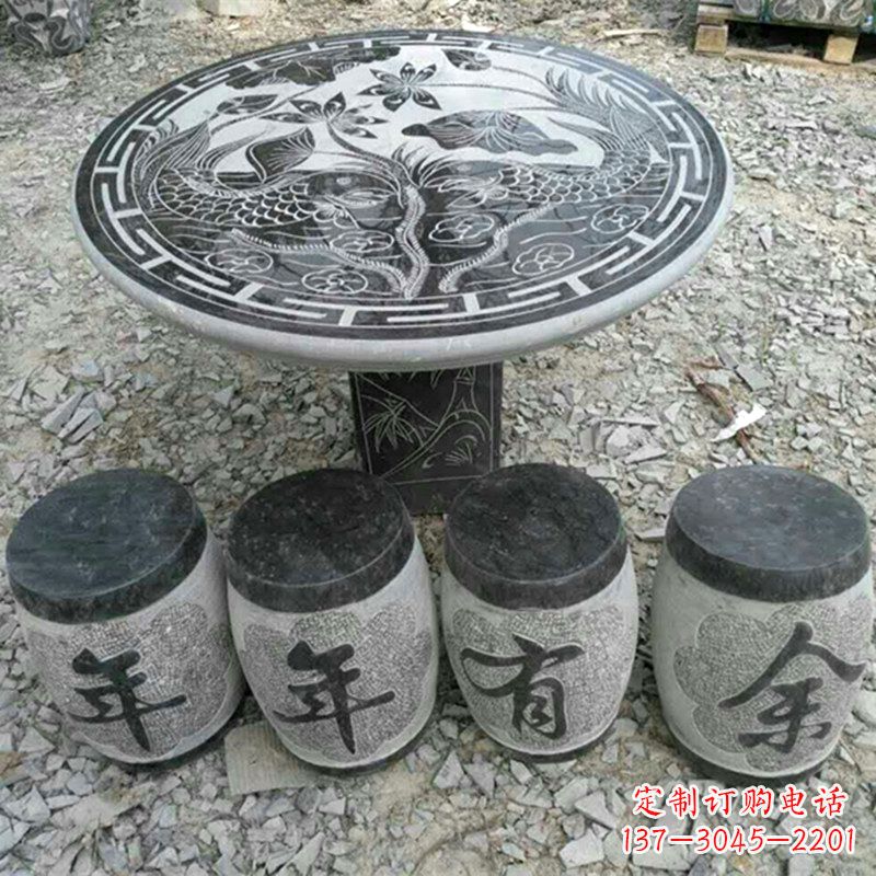 温州仿古石桌凳,雕刻雅致的完美