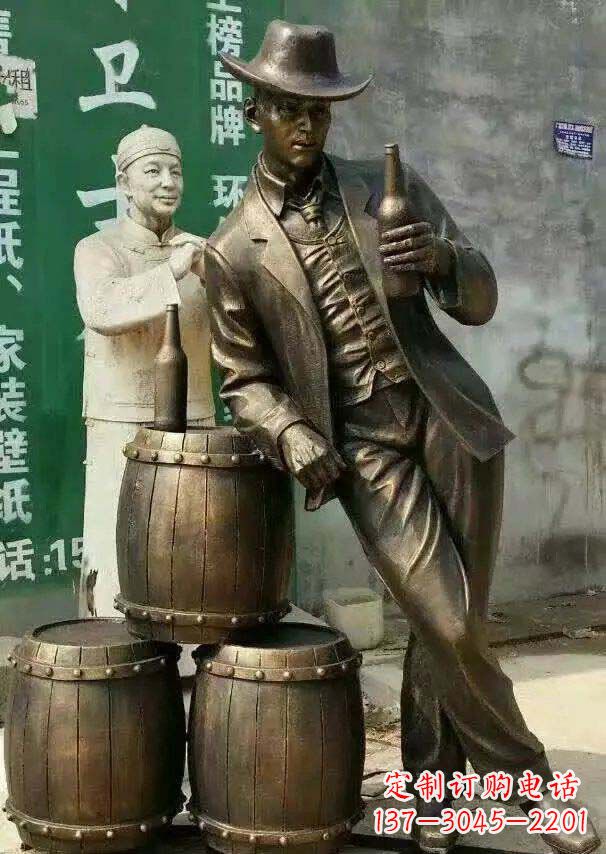 温州精美高雅的牛仔铜雕