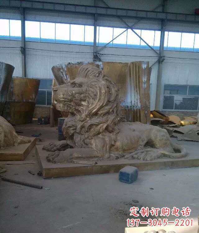 温州中领雕塑推出的西洋狮子铜雕,是一件充满传…