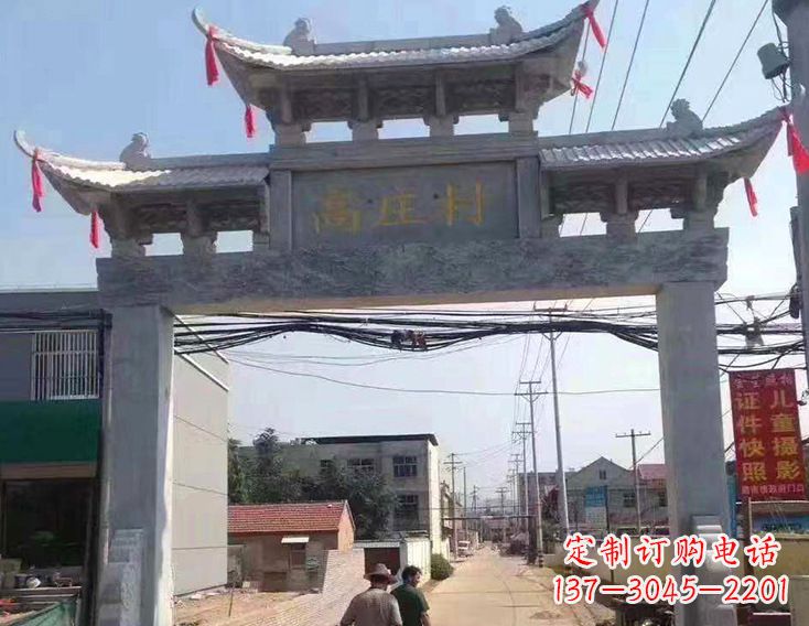 温州牌楼石雕塑,为家庭装饰带来精致灵动