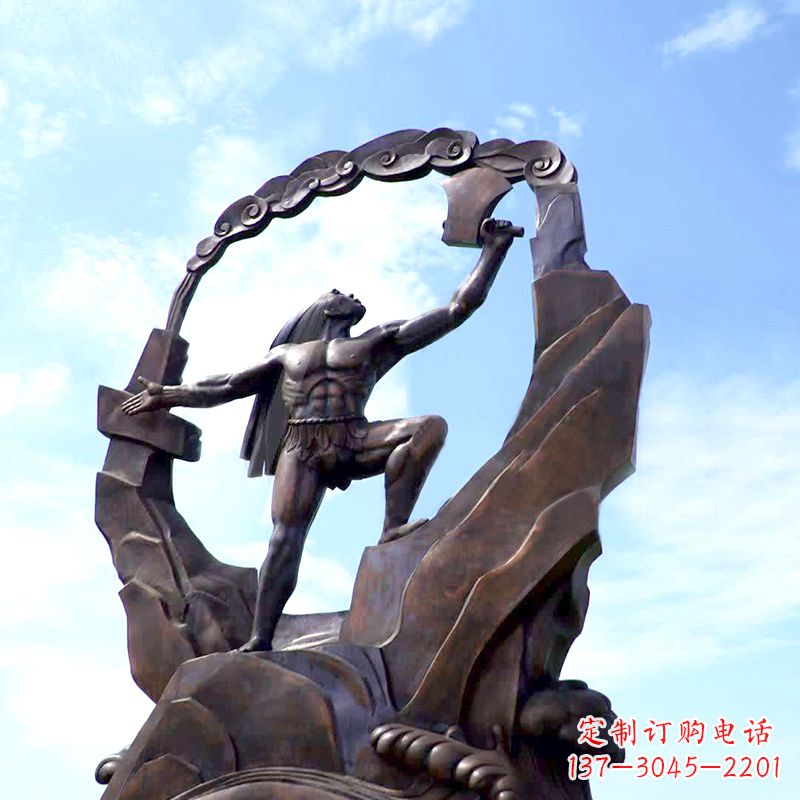 温州传承神话,展现气势—盘古大型景观雕塑