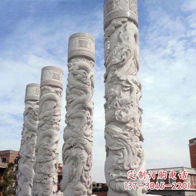 温州精美石雕龙雕塑,释放神秘力量