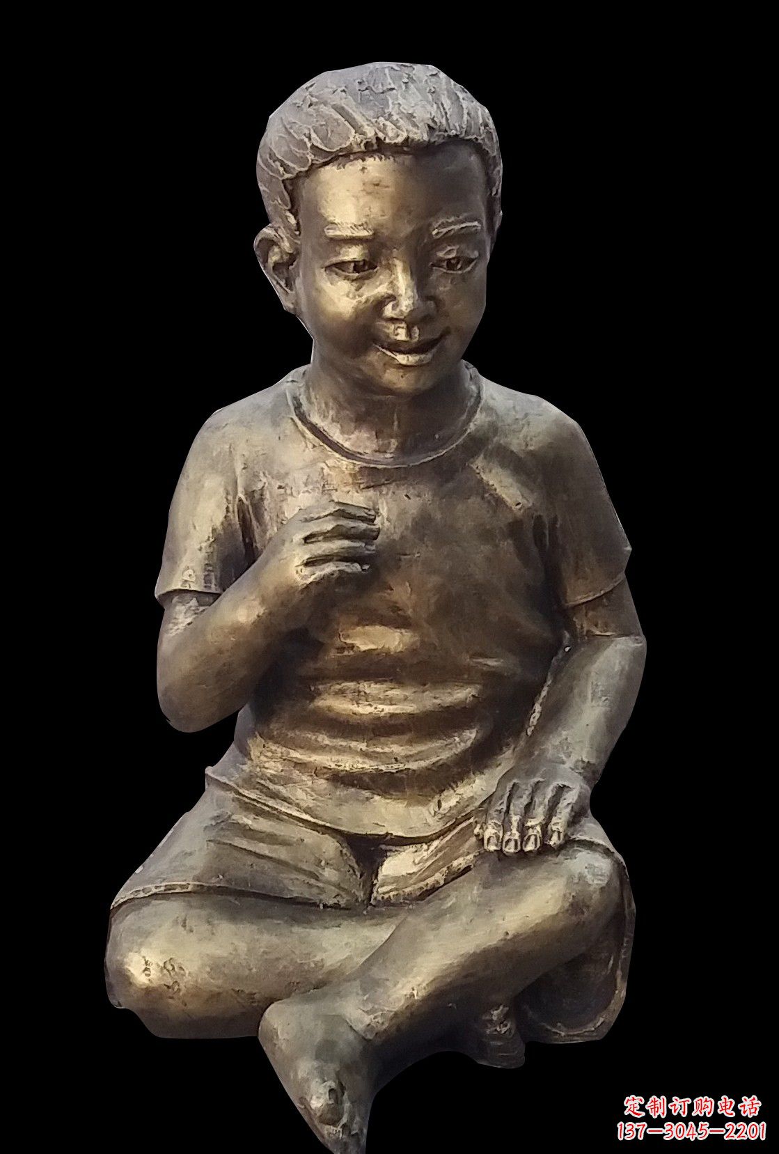 温州艺术精灵·小男孩铜雕