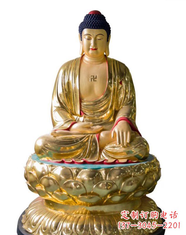 温州如来佛雕塑,神圣古朴艺术精品