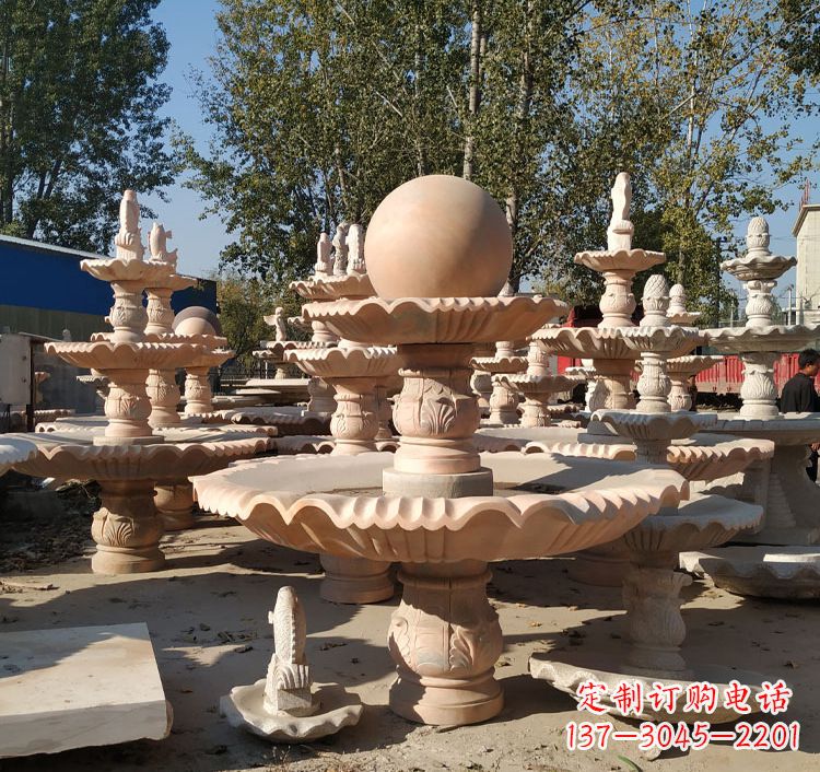 温州中领雕塑砂岩喷泉雕塑