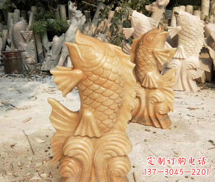 温州中领雕塑精美鲤鱼雕塑
