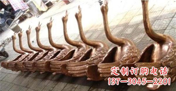 温州优雅迷人的天鹅铜雕塑