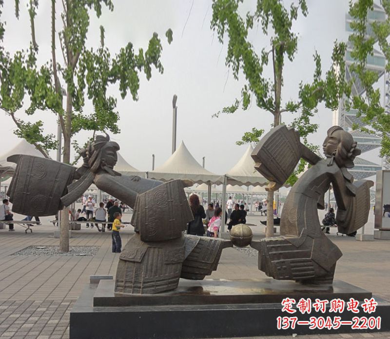 温州艺术雕刻杰作——皮影戏铜雕