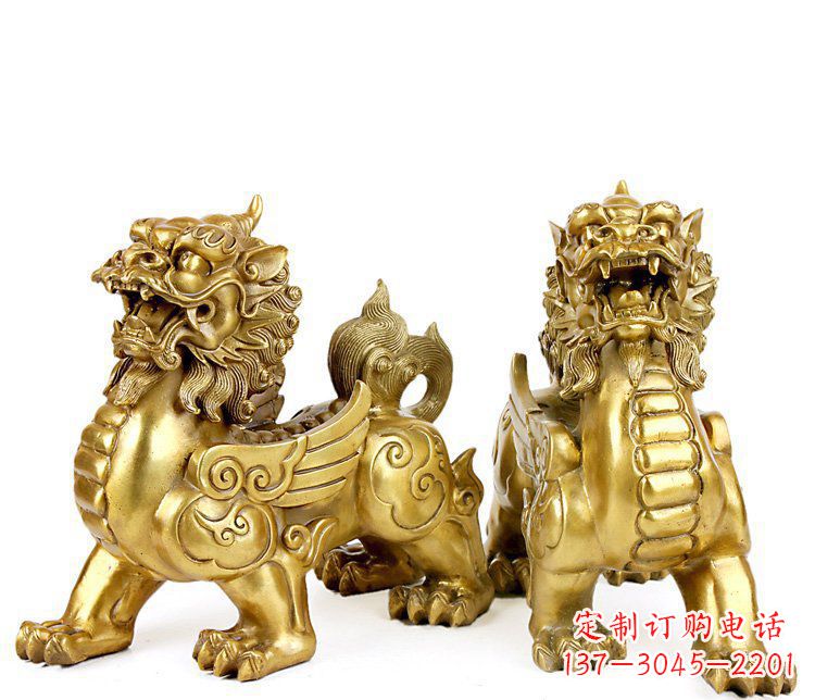 温州精美貔貅铜雕,精致雕塑,来自中领雕塑